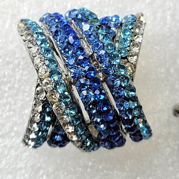 Blue Stud Earrings - Picture 4 of 10